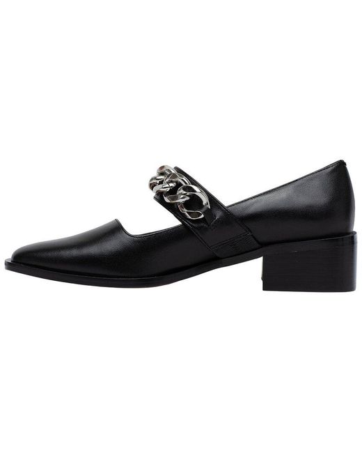 Linea Paolo Black Meryl Leather Pump