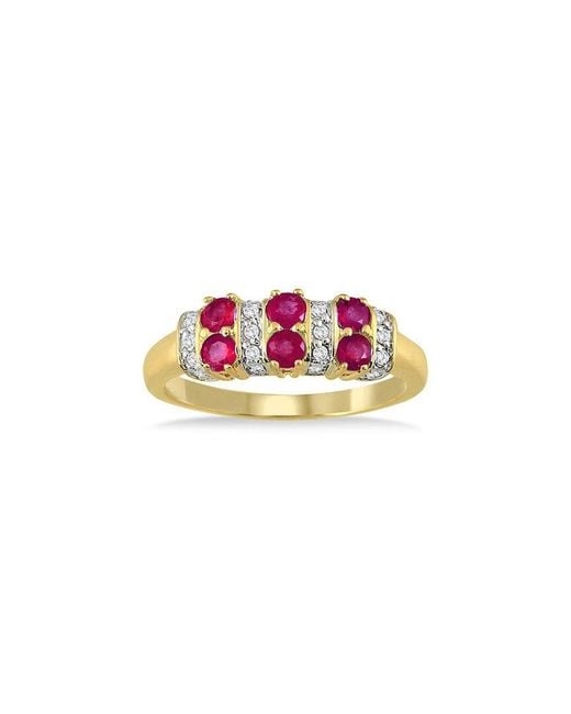 Gem Spark Pink 14K 2.90 Ct. Tw. Diamond & Ruby Ring