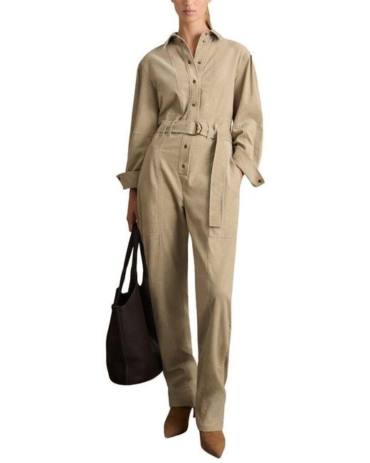 Reiss Natural Mara Jumpsuit