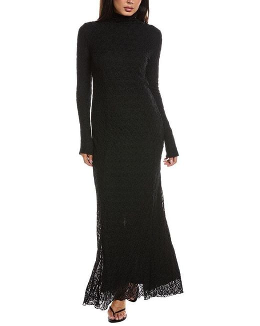 Rag & Bone Black Ellie Lace Maxi Dress