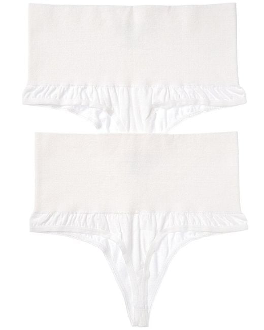 Yummie White 2Pk Alex Shaping Thong