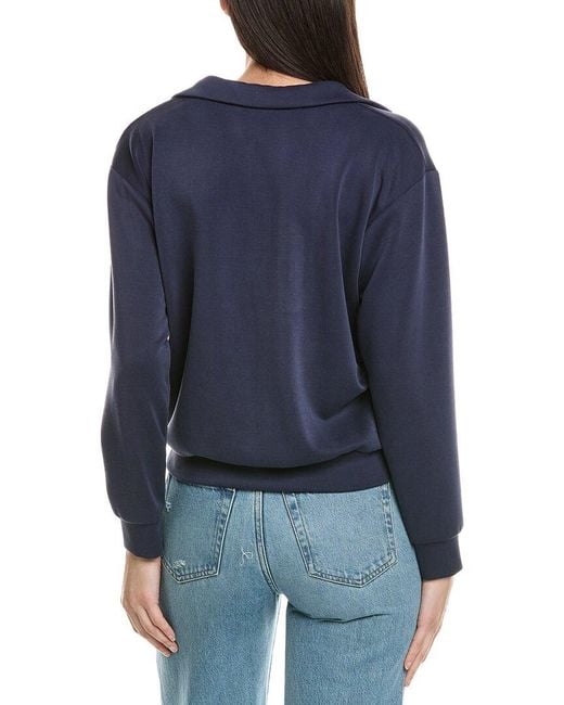 Ariella Blue V-Neck Pullover