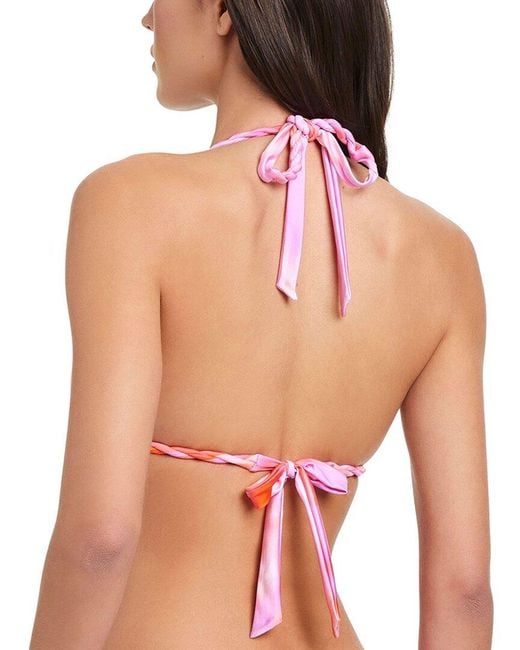 Red Carter Pink Flare Gun Ombre Triangle Top
