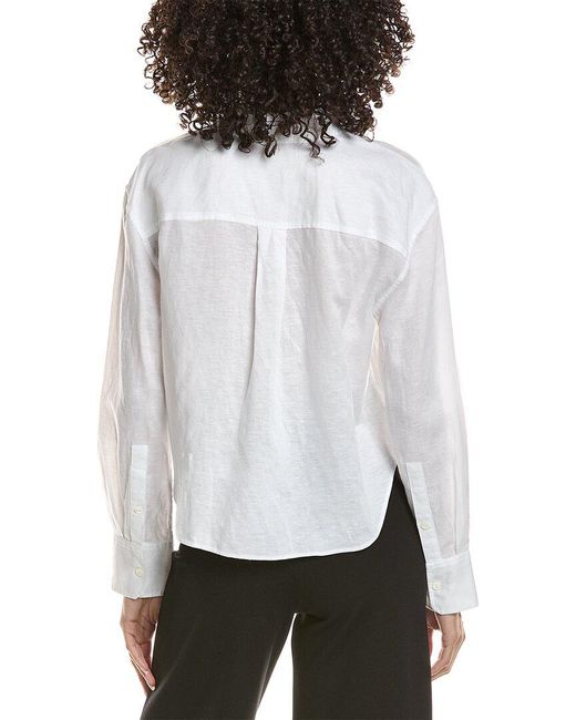Theory White Boyfriend Shirt