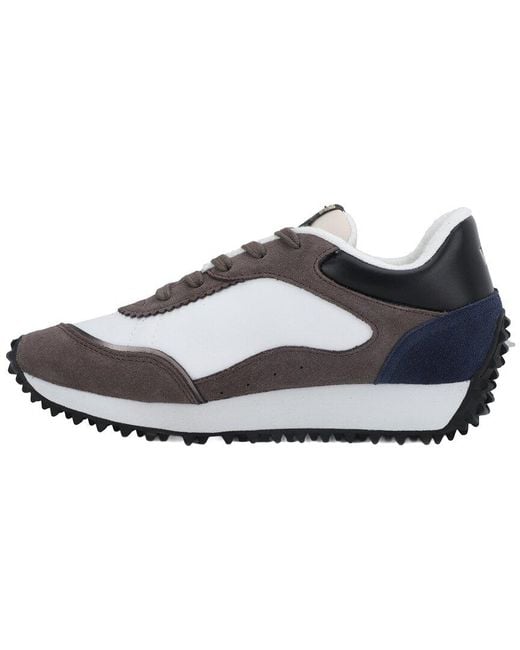 Vintage Havana Gray Cosmic 32 Suede-Trim Sneaker
