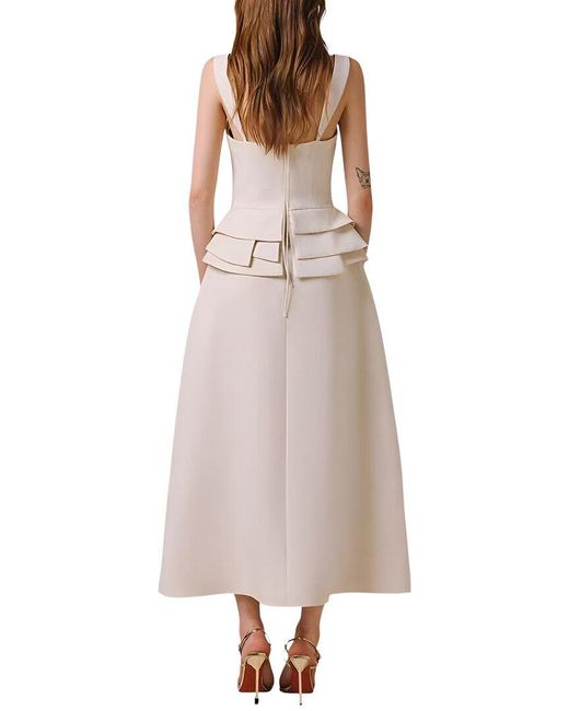 Amanda Royal White Midi Dress