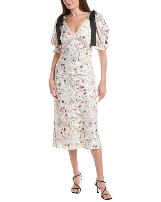 En Saison White Dinner Party Midi Dress