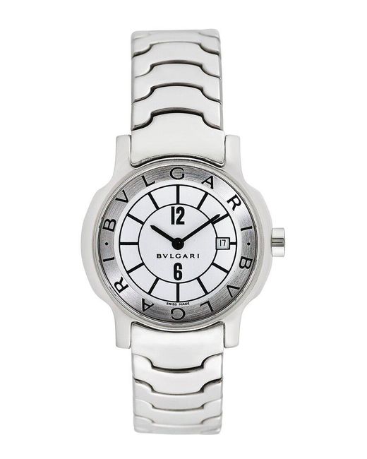 BVLGARI White Solotempo Watch, Circa 2000S (Authentic Pre-Owned)