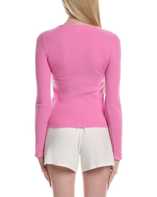 Pj Salvage Pink Reloved Rib Top