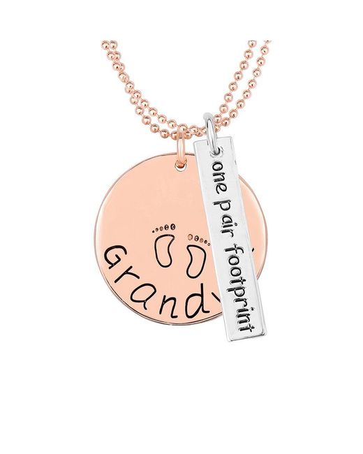 Rachel Glauber White Cz Pendant Necklace
