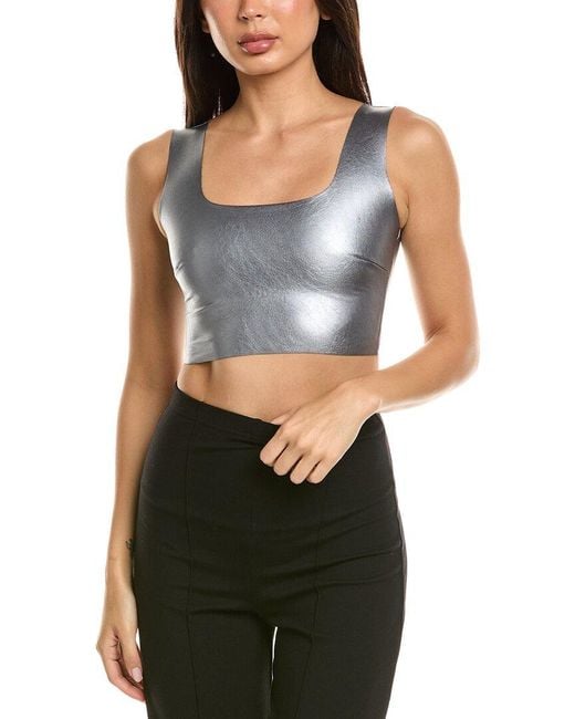 Commando Blue Commando Square Neck Crop Top