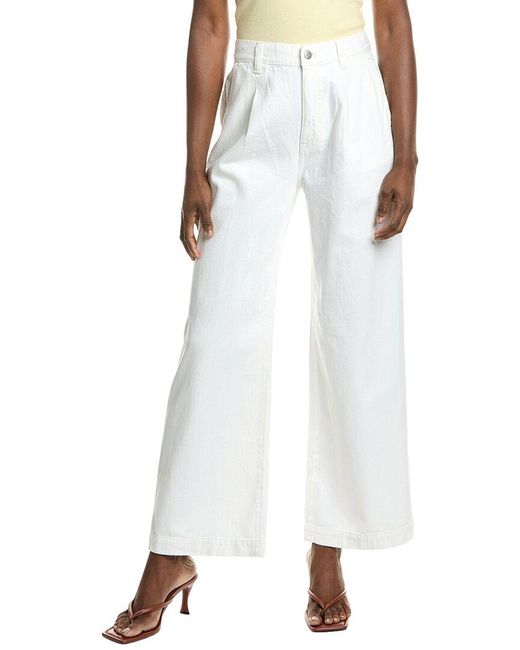 Madewell White Harlow Pant