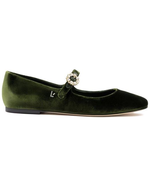 Larroude Black Larroudé Blair Velvet Ballet Flat