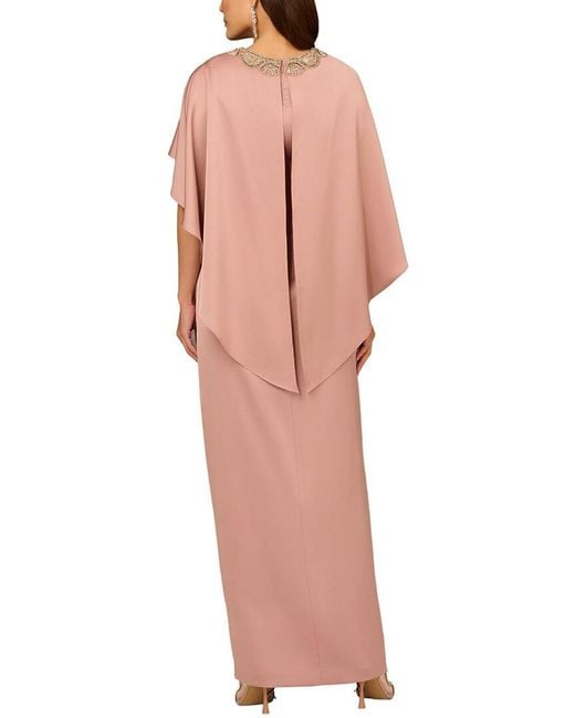 Aidan Mattox Multicolor Solid Maxi Dress