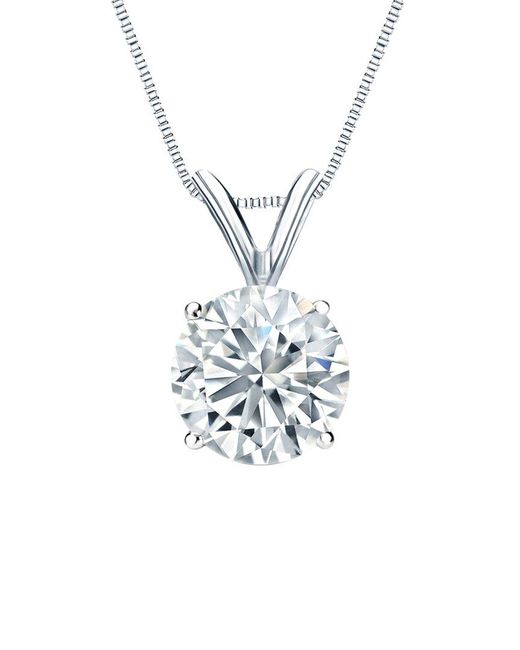 Sabrina Designs Lab Grown Diamonds White 14K 2.50 Ct. Tw. Lab-Grown Diamond Solitaire Necklace