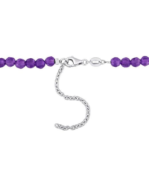Rina Limor Metallic 14.95 Ct. Tw. Amethyst Bead Necklace