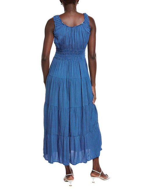ANNA KAY Blue Chistine Dots Maxi Dress