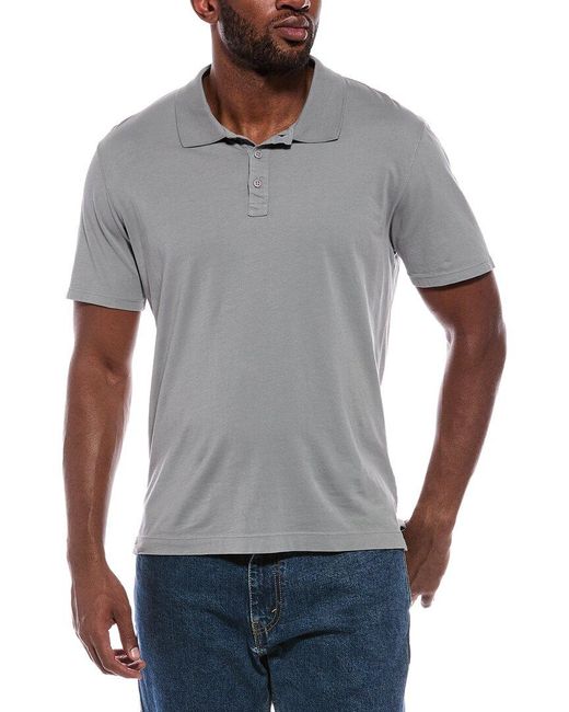 ATM Gray Classic Jersey Polo Shirt for men