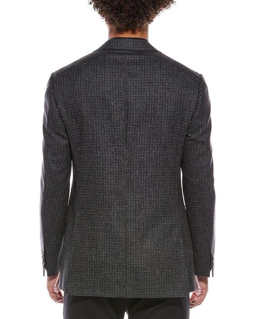 Canali Gray Wool & Cashmere-Blend Blazer for men