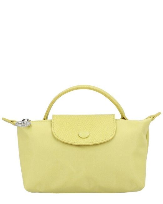 Longchamp Yellow Le Pliage One Pouch