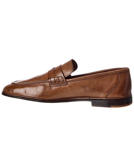 Antonio Maurizi Brown Leather Loafer for men