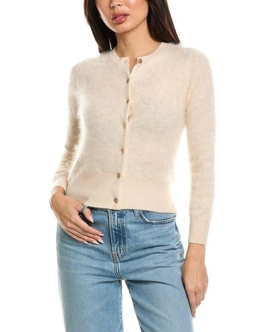 Brodie Cashmere Blue Brushed Chelsea Cashmere Cardigan