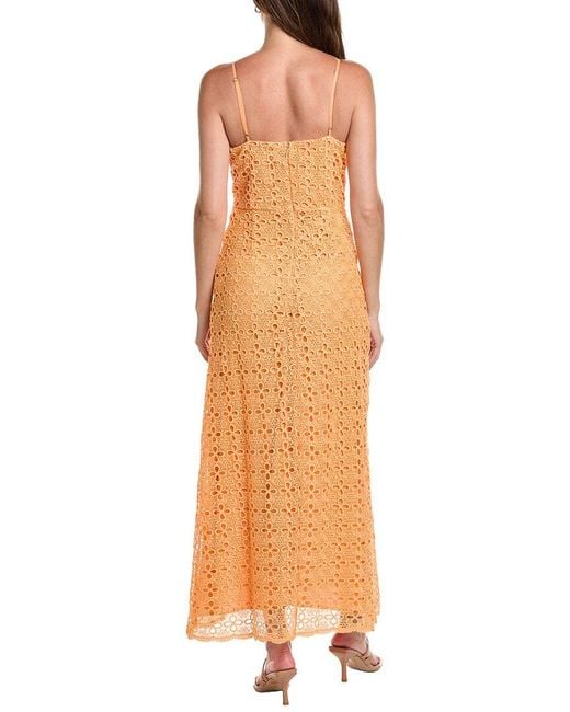 LAYERED WITH LOVE Orange Embellished Maxi Dress