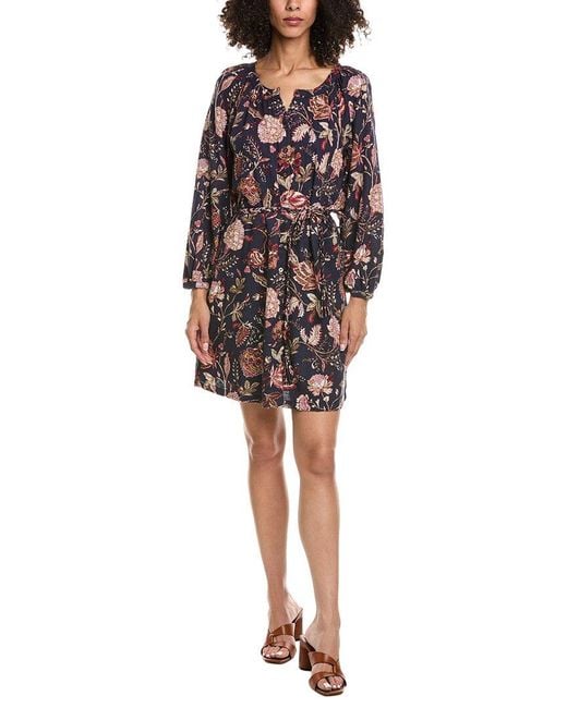 Tommy Bahama Multicolor Exquisite Bloom Linen-Blend Shirtdress