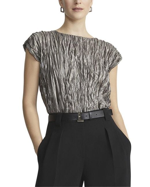 Lafayette 148 New York Black Blouse
