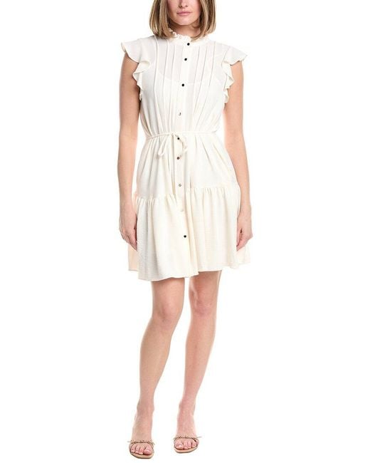 Julia Jordan White Shirtdress