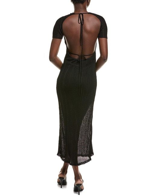 Ba&sh Black Crystiana Maxi Dress
