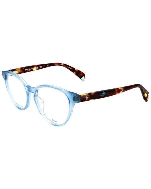 Rag & Bone Blue 51Mm Optical Frames
