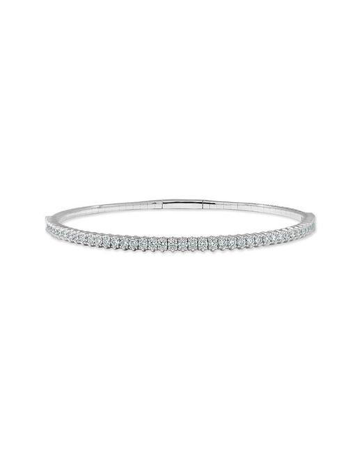 Sabrina Designs White 14k 1.00 Ct. Tw. Diamond Flexible Bracelet