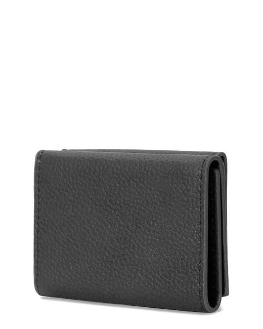 Tiffany & Fred Paris Black Top-Grain Leather Wallet