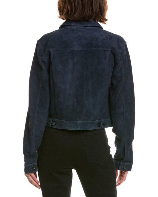 DL1961 Blue Vika Suede Jacket
