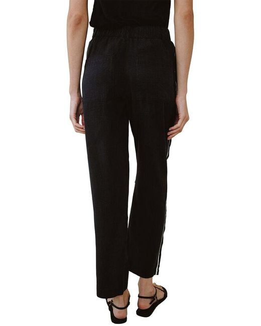 Bella Dahl Black Piped Trouser