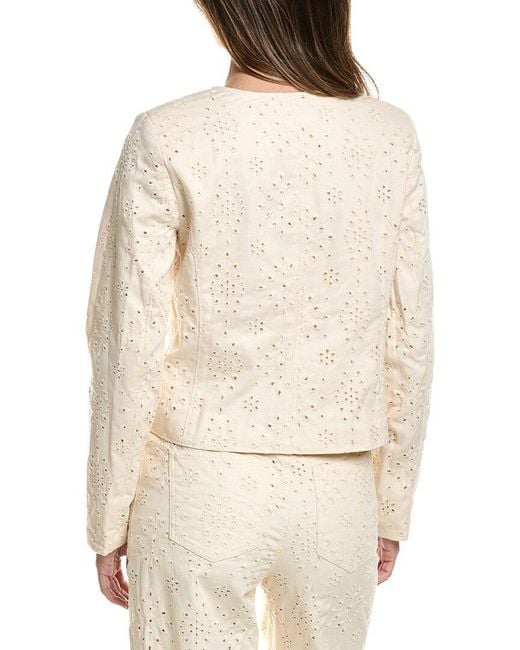 Cece Natural Broderie Jacket