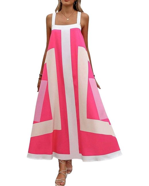 LOEY Pink Midi Dress