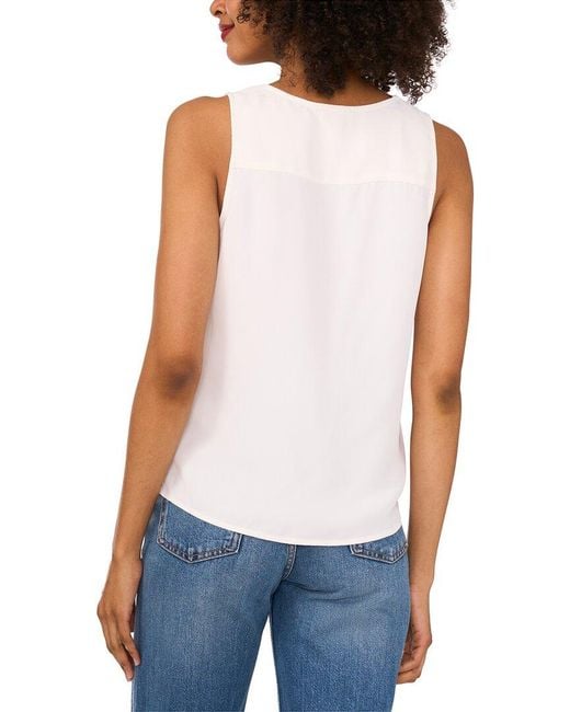 Vince Camuto Blue Crossover Tank