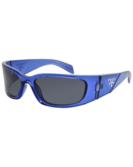Prada Blue Pra19S 60 60Mm Sunglasses for men