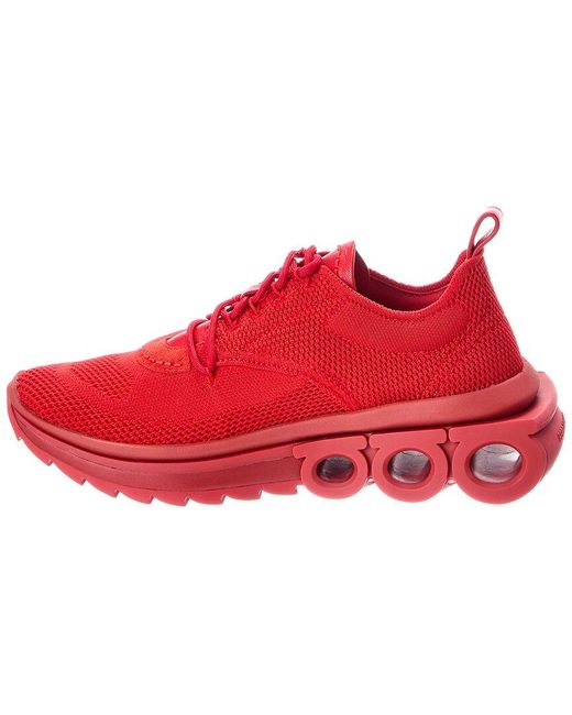 Ferragamo Red Nima Sneaker