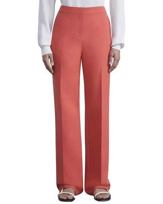 Lafayette 148 New York Red Gates Wool & Silk-blend Pant