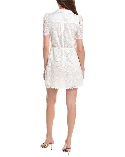 Cece White Belted Dress