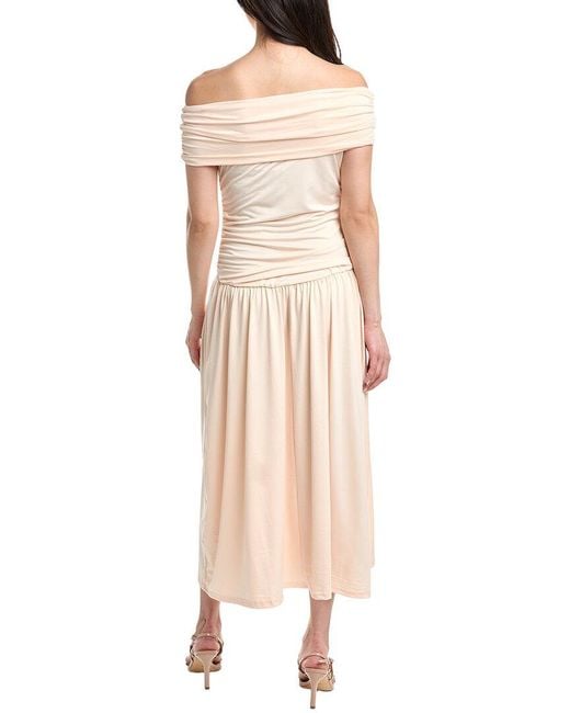 IPPONELLI Natural Off The Shoulder Maxi Dress