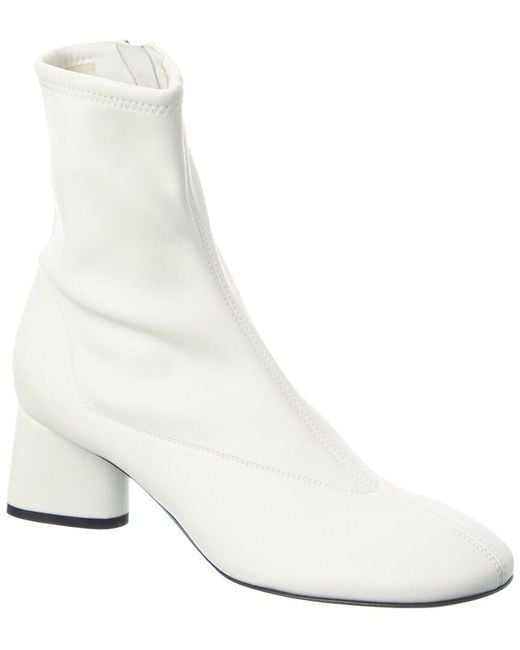 Sergio Rossi White Pilier Leather Boot