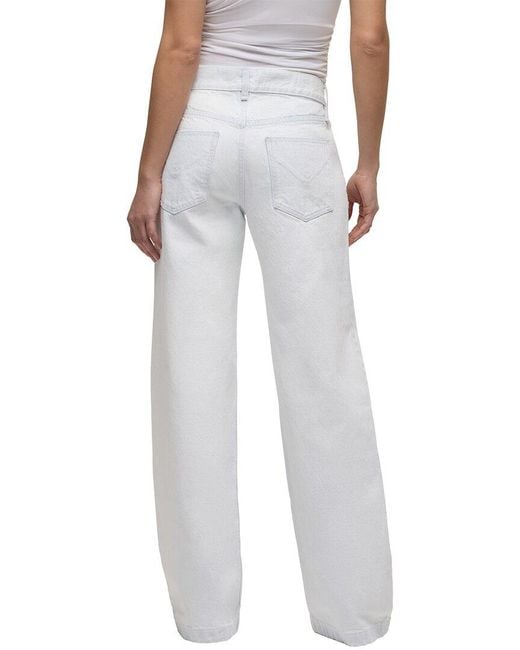 Hudson Gray Rylee Bleached Cloud Straight Jean