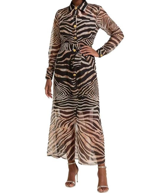 Linda Charm Brown Shirtdress
