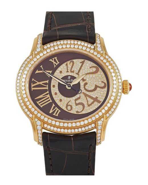 Audemars Piguet Black Millenary Diamond Millenary Watch (Authentic Pre-Owned)
