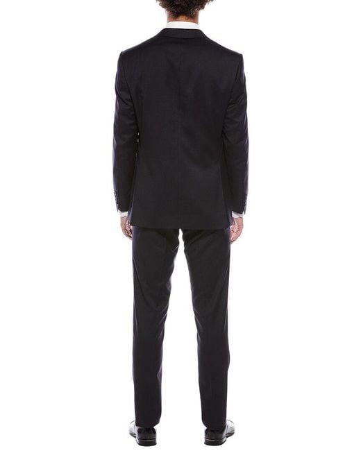 Canali Black 2pc Wool Suit for men