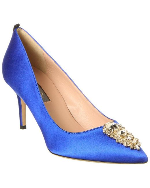 SJP by Sarah Jessica Parker Blue Tempest 70 Satin Pump
